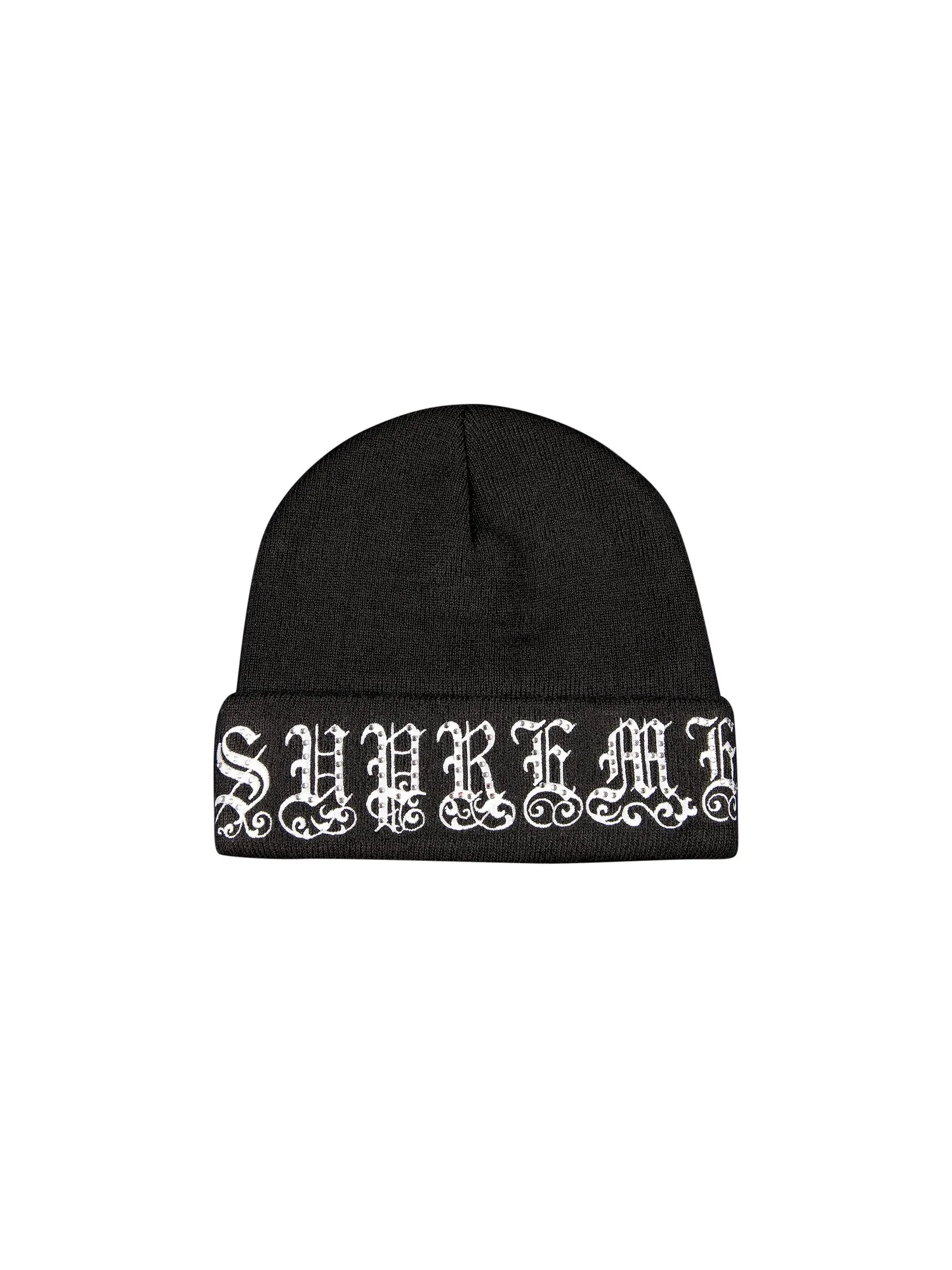 Шапка-бини Supreme Old English со стразами — изображение 1 из 1, черный