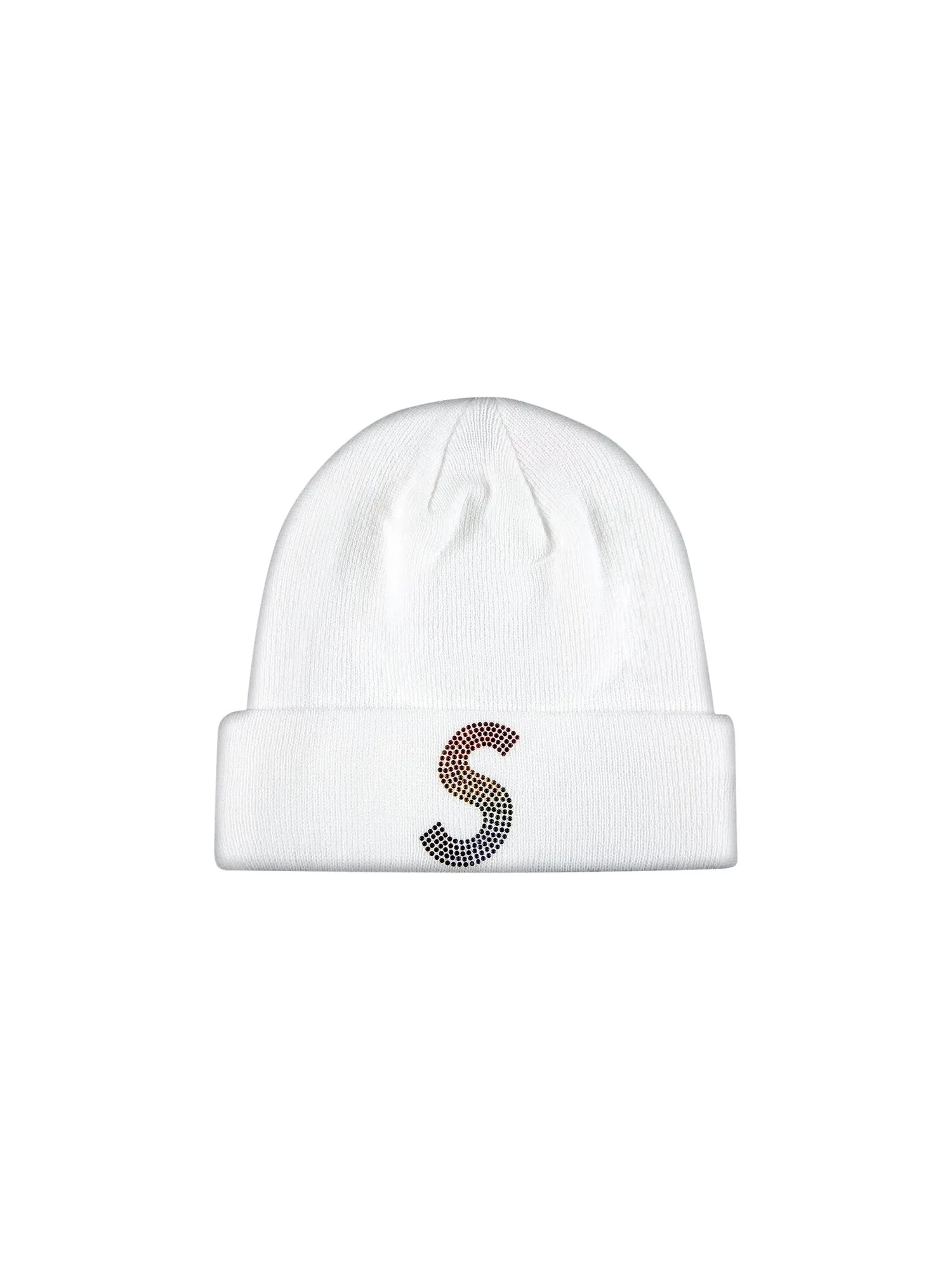 Шапка-бини с логотипом Supreme x New Era x Swarovski — изображение 1 из 2, белый
