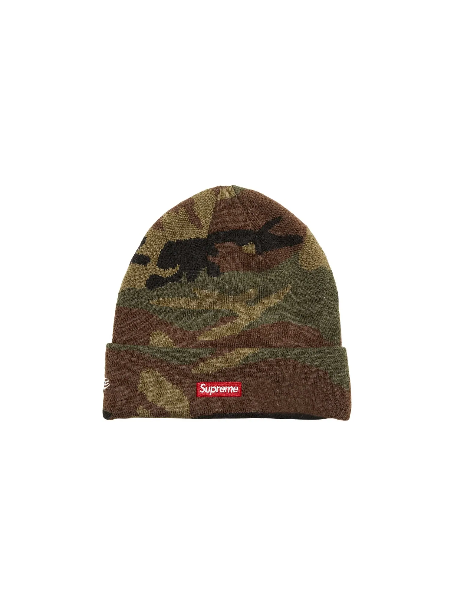 Шапка-бини с логотипом Supreme x New Era x Swarovski, Woodland Camo — изображение 2 из 3