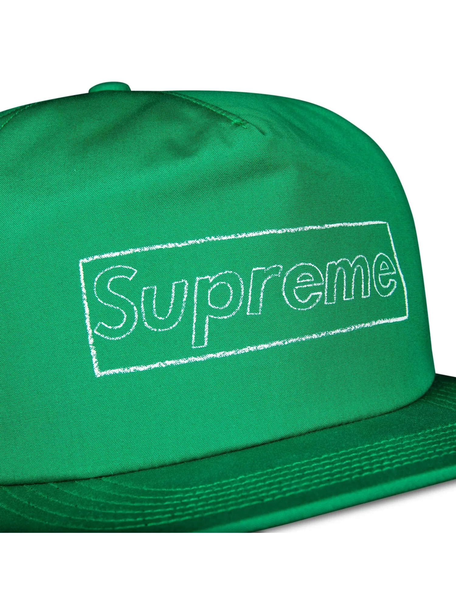 Пятипанельный меловой логотип Supreme x KAWS — изображение 3 из 3, зеленый цвет