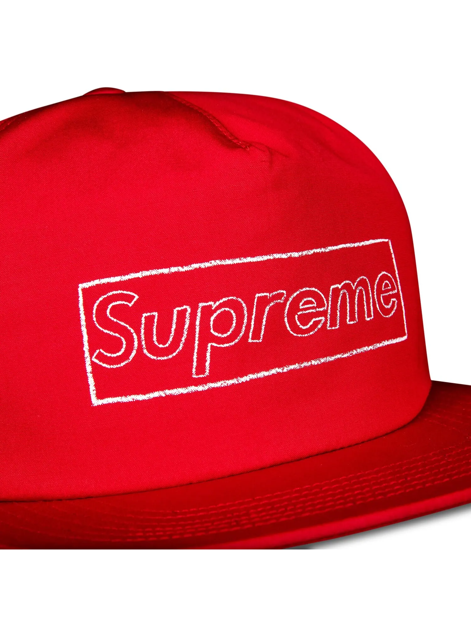 Пятипанельный меловой логотип Supreme x KAWS — изображение 3 из 3, красный