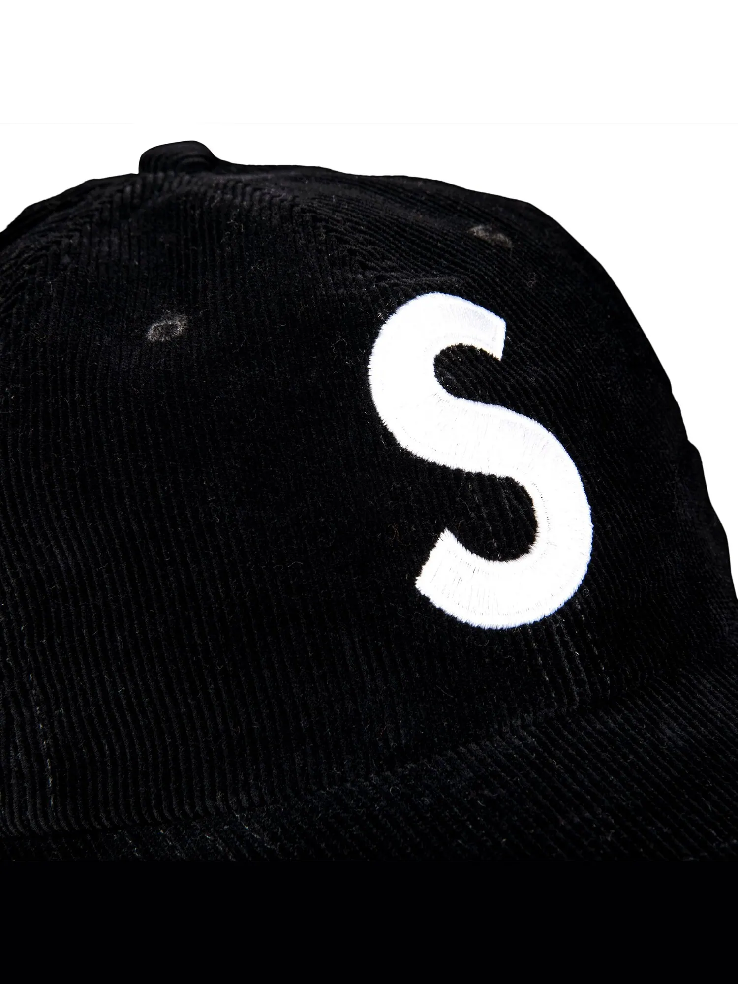Вельветовый диван Supreme Fine Wale S с логотипом, 6 панелей — изображение 3 из 3, черный