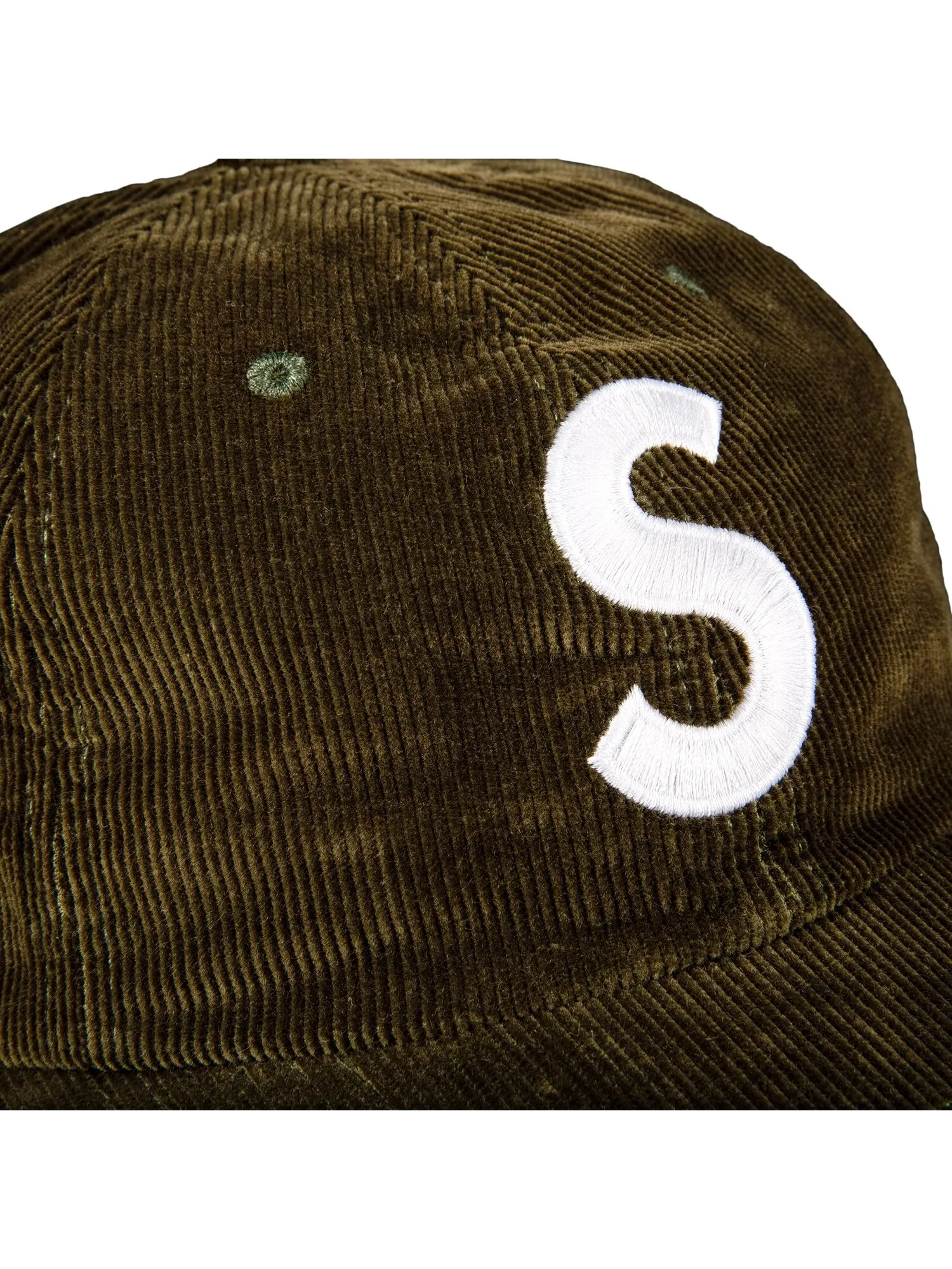Вельветовый диван Supreme Fine Wale S с логотипом, 6 панелей — изображение 3 из 3, оливковый