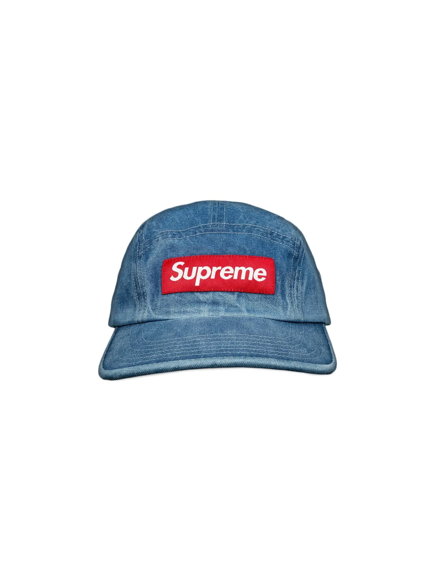 Кепка из саржевого чиноса Supreme, джинсовая ткань — изображение 1 из 3