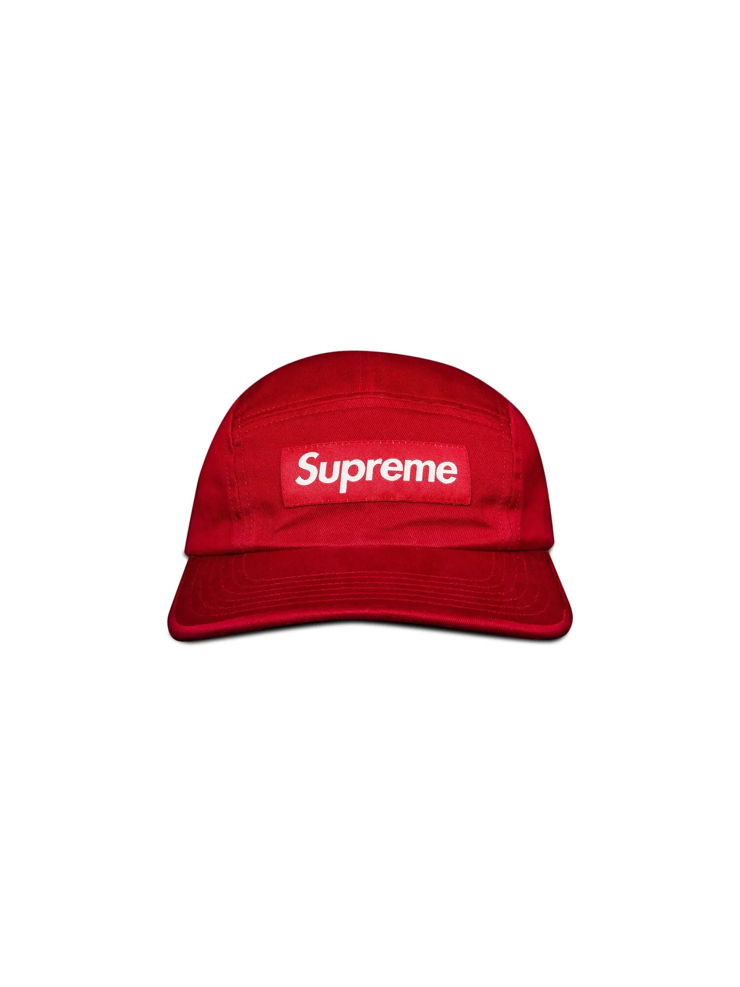 Твиловая кепка Supreme из ткани чинос — изображение 1 из 3, красный