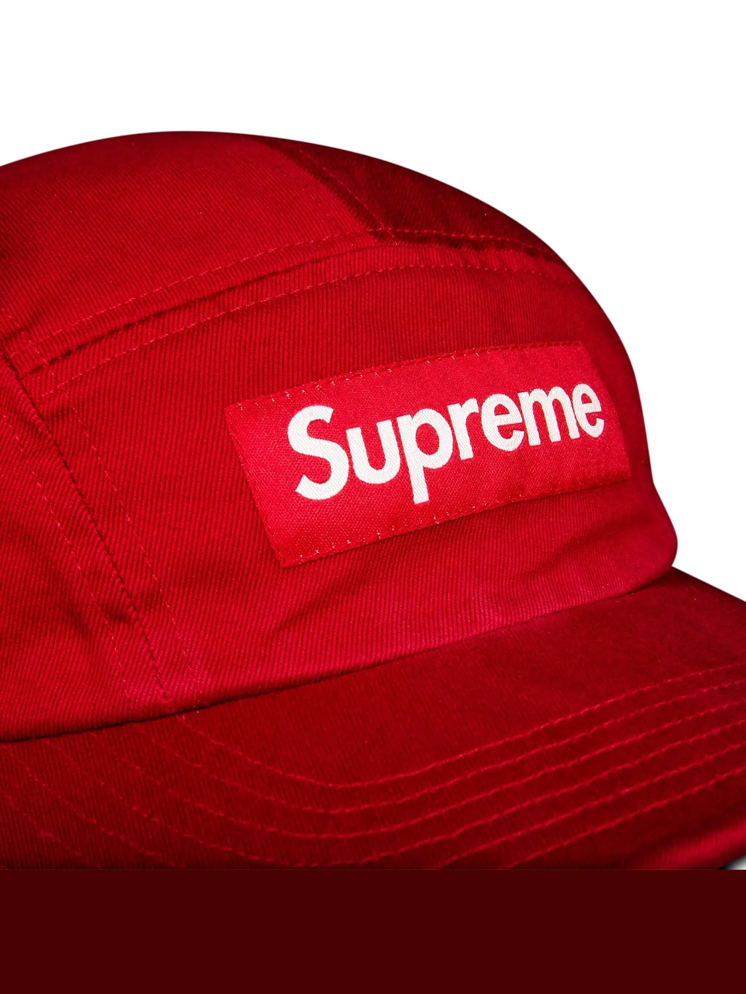 Твиловая кепка Supreme из ткани чинос — изображение 3 из 3, красный