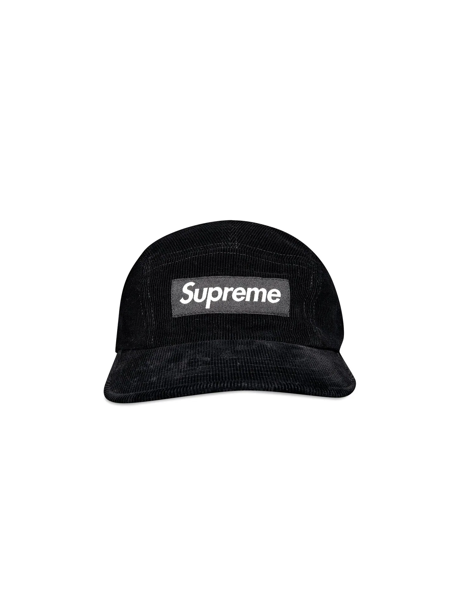 Вельветовая кепка Supreme Fine Wale Camp — изображение 1 из 3, черный