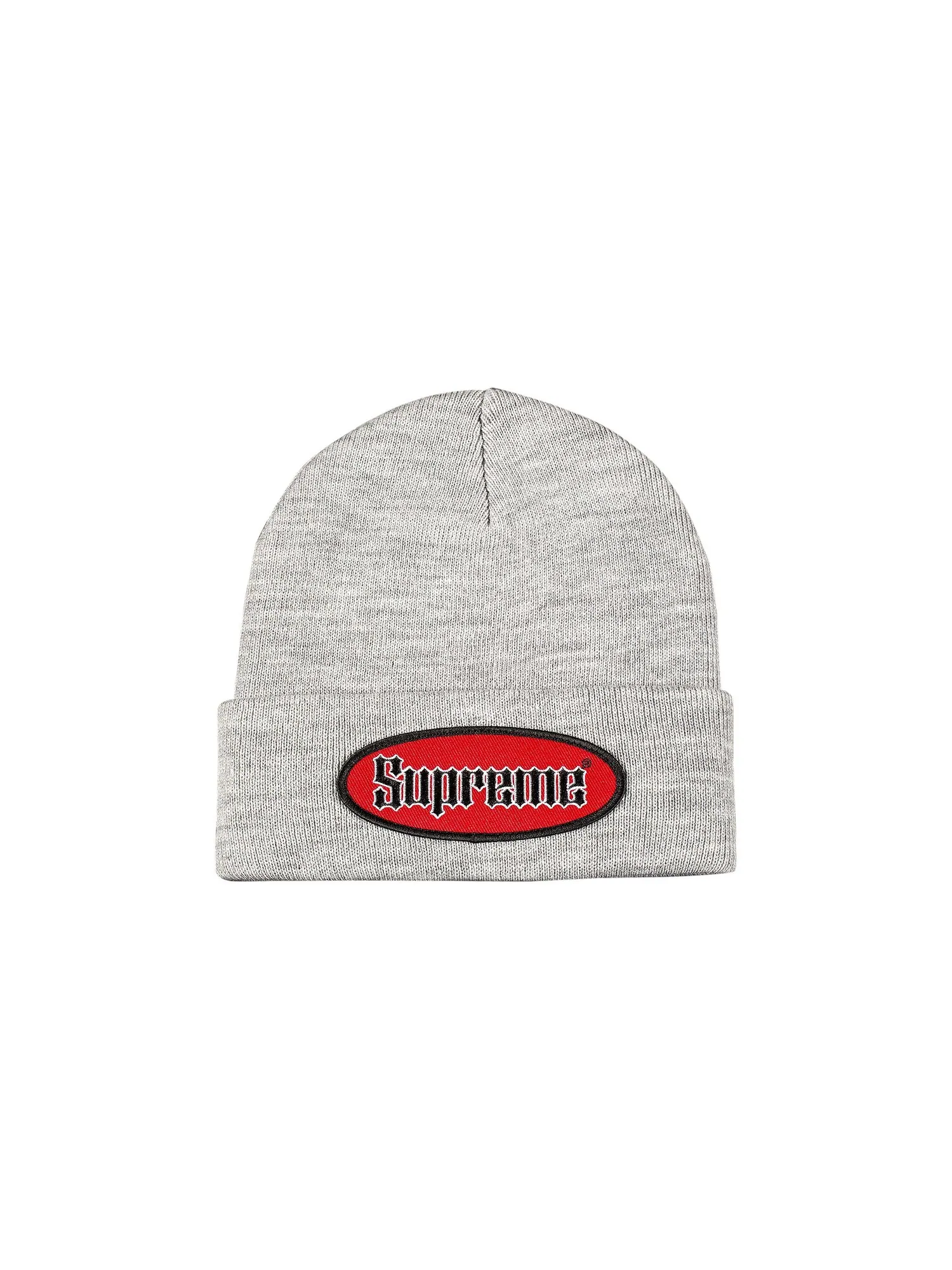 Шапка-бини Supreme Oval Patch Heather Grey — изображение 1 из 1
