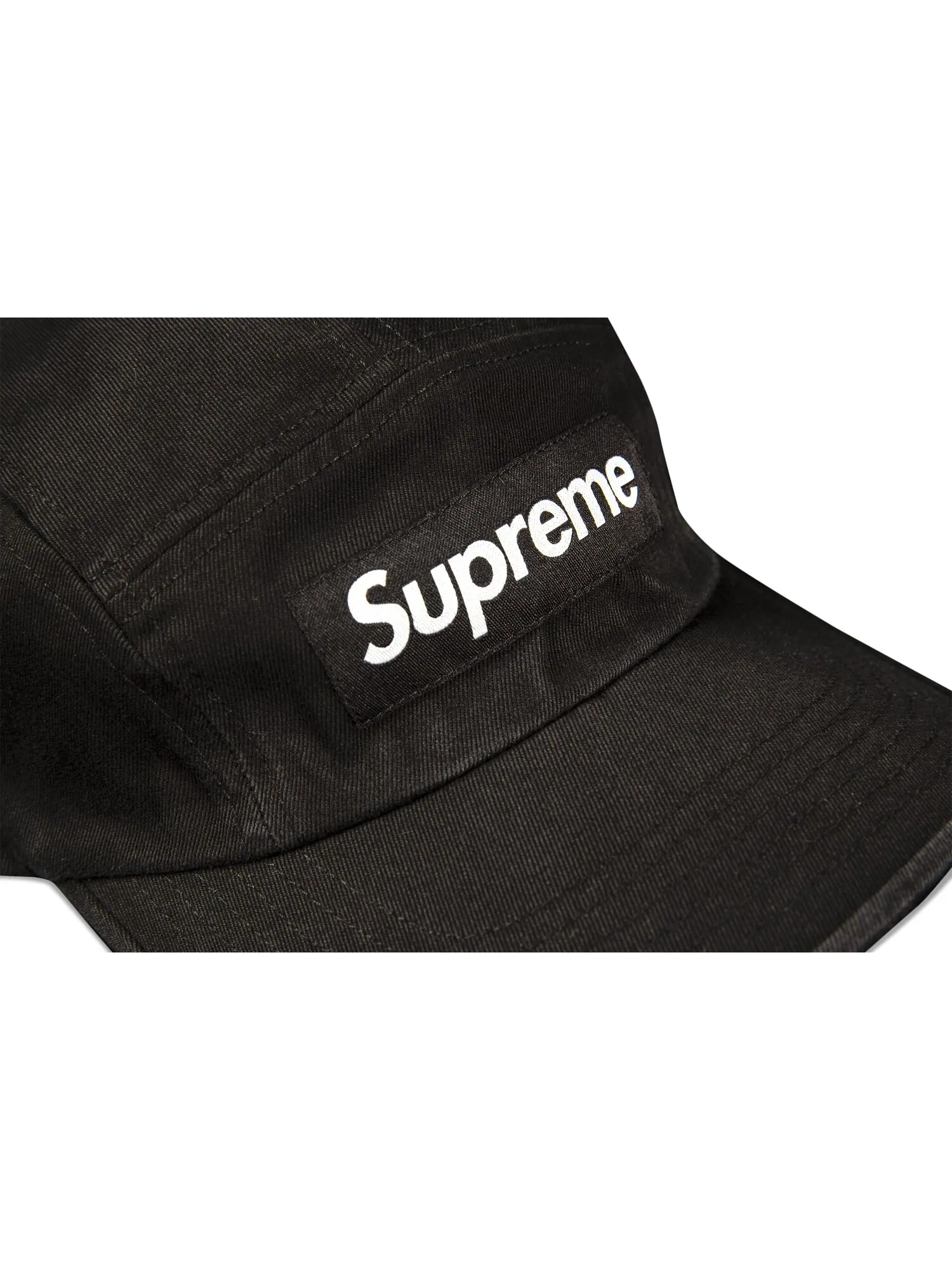 Твиловая кепка Supreme из ткани чинос — изображение 2 из 2, черный