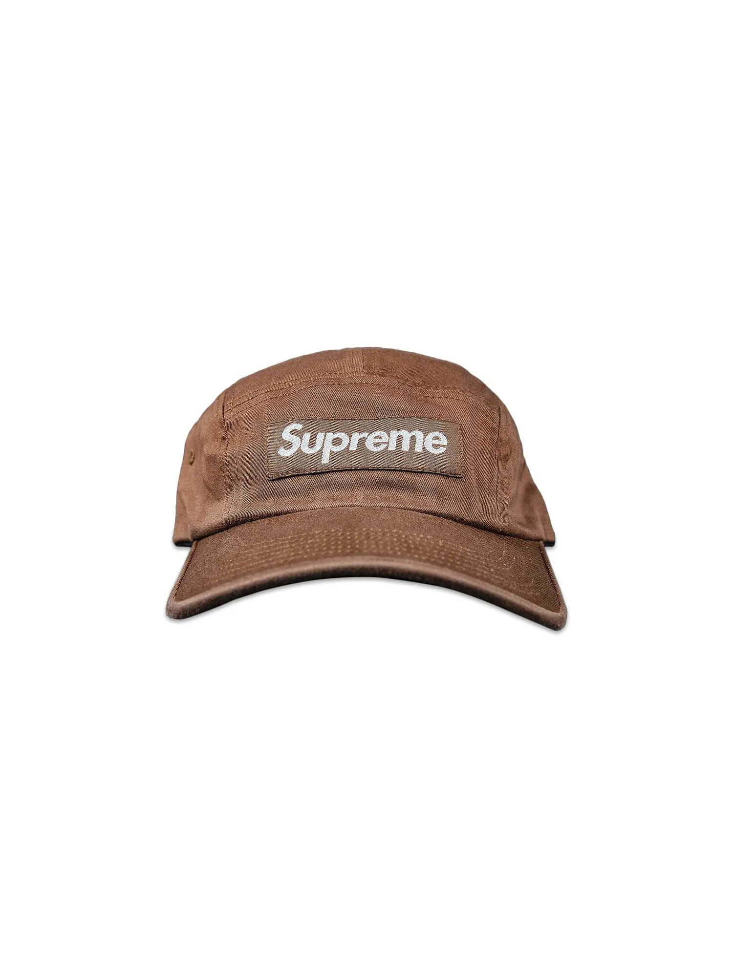 Твиловая кепка Supreme из ткани чинос — изображение 1 из 2, коричневый