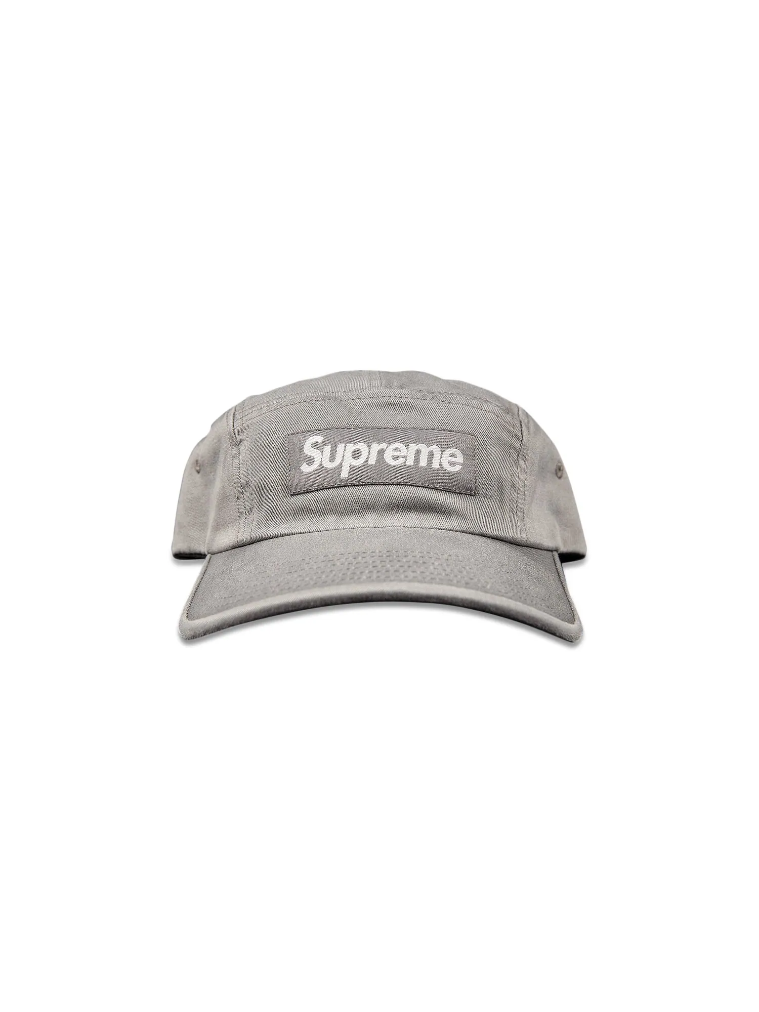 Твиловая кепка Supreme из ткани чинос — изображение 1 из 2, серый