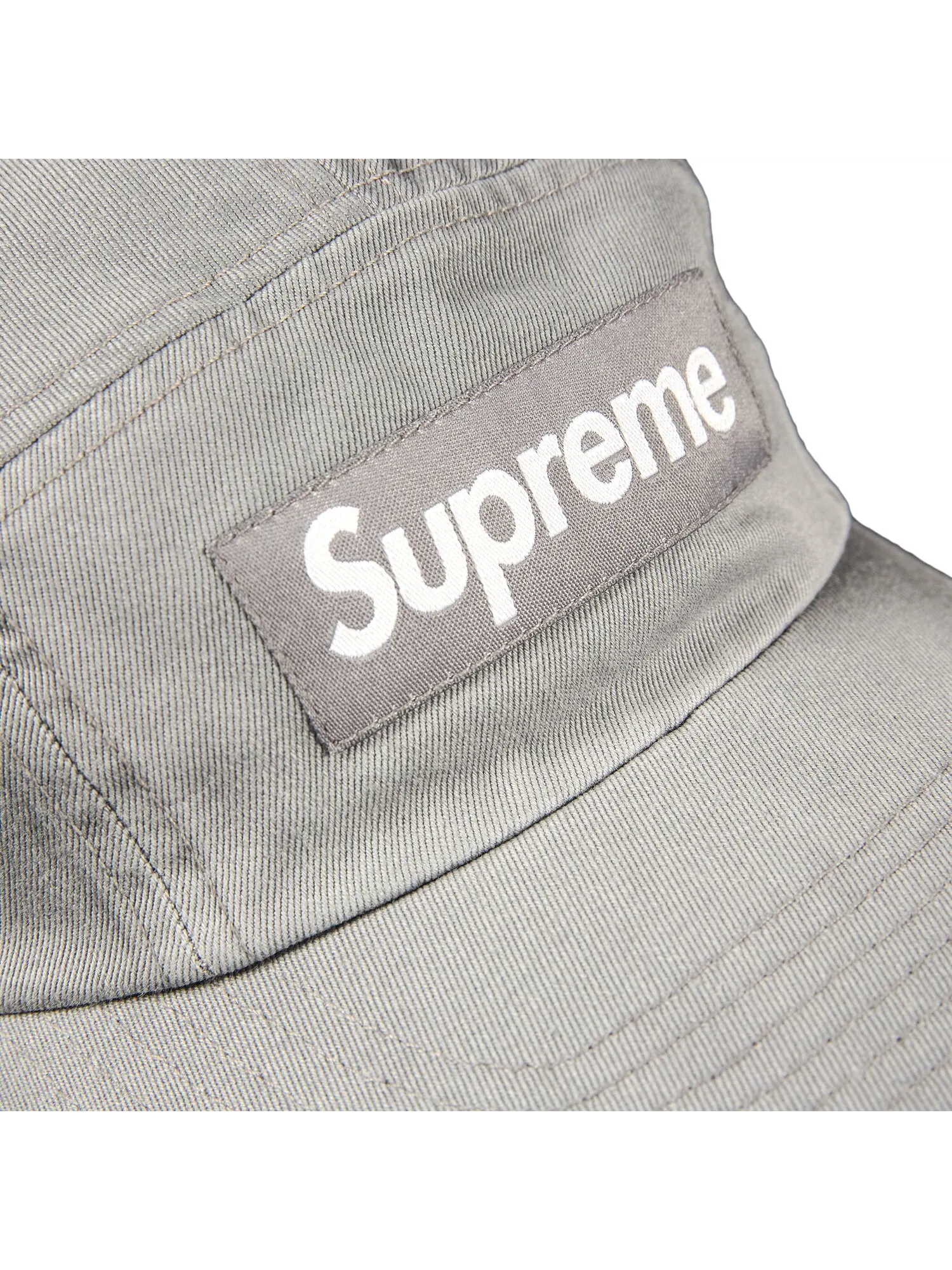 Твиловая кепка Supreme из ткани чинос — изображение 2 из 2, серый