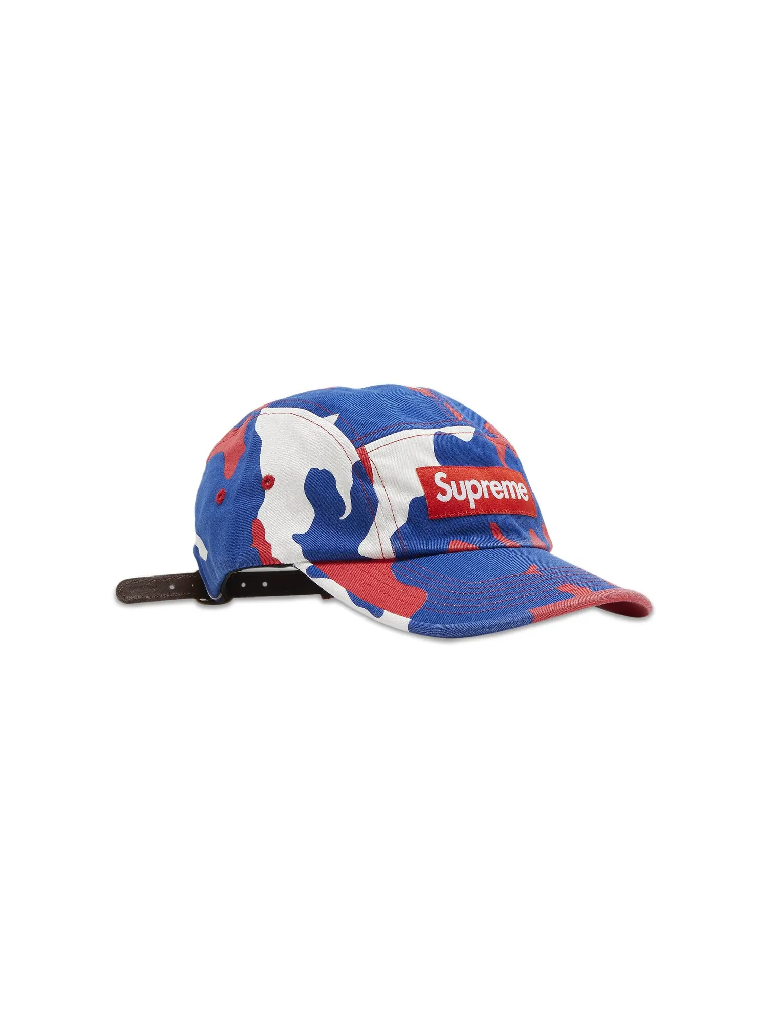 Твиловая кепка Supreme из ткани чинос, цвет Красный камуфляж — изображение 2 из 4