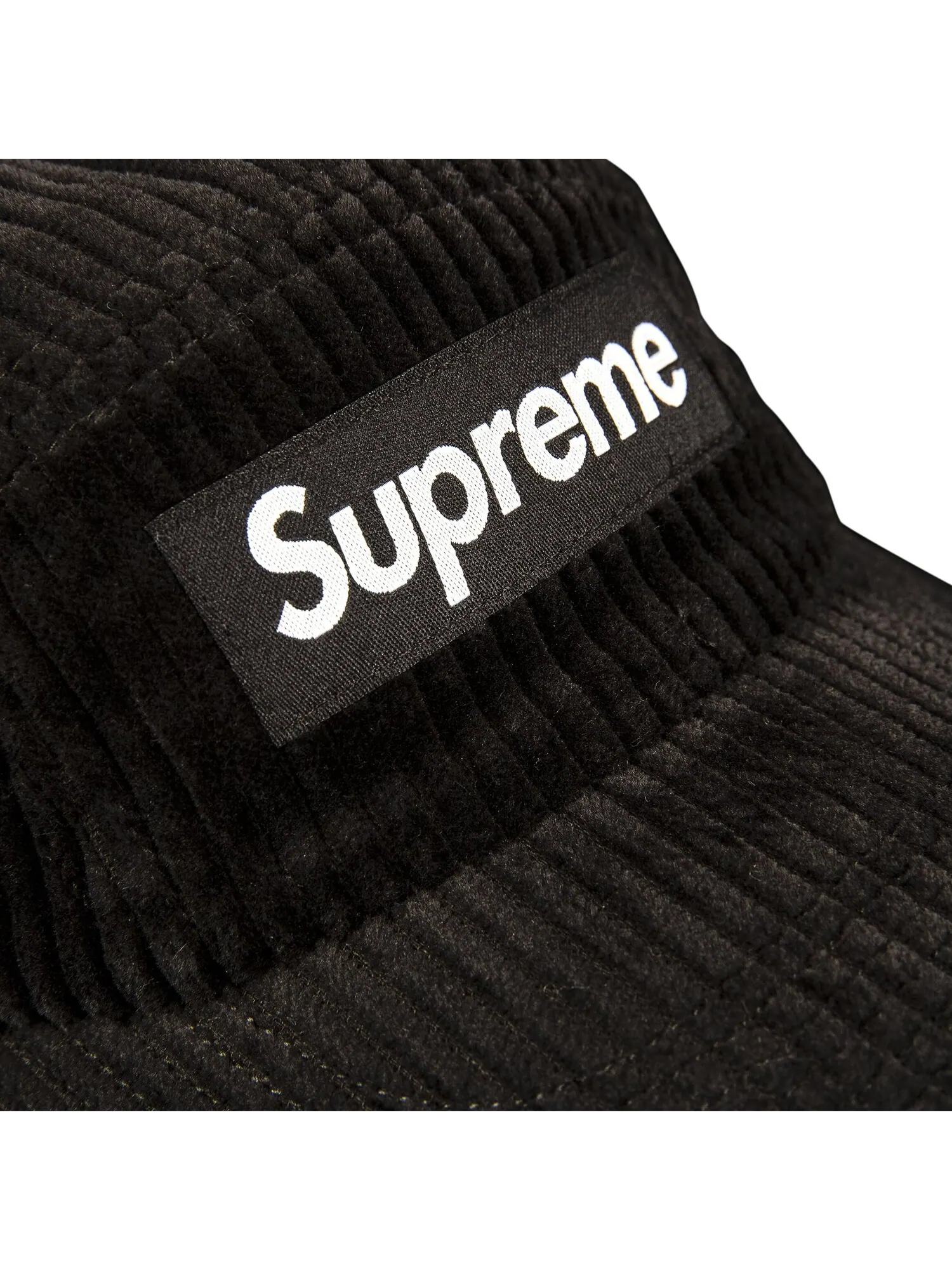 Вельветовая кепка Supreme — изображение 2 из 2, черный
