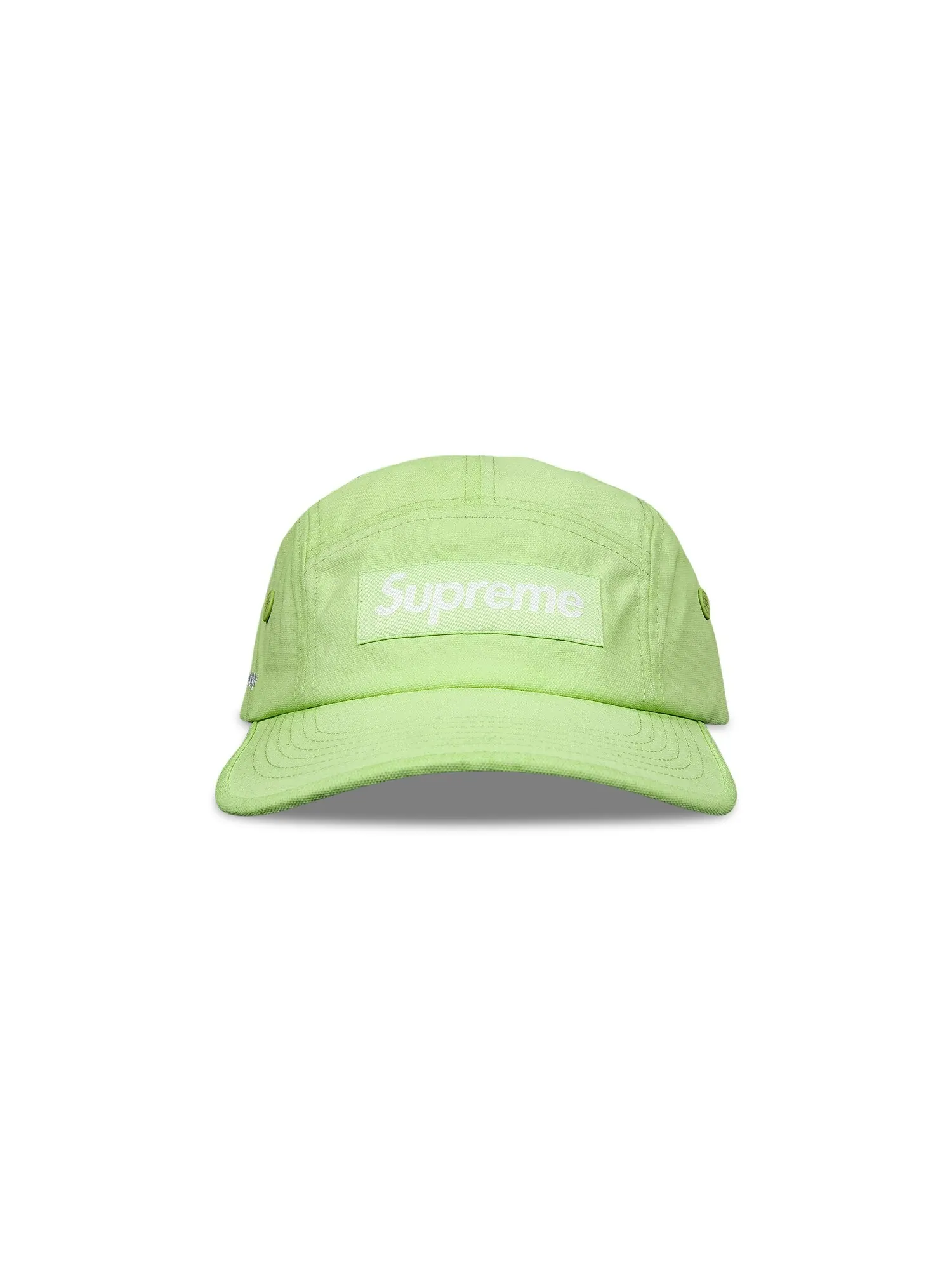 Кепка Supreme из ткани Cordura Camp, цвет Лайм — изображение 1 из 3