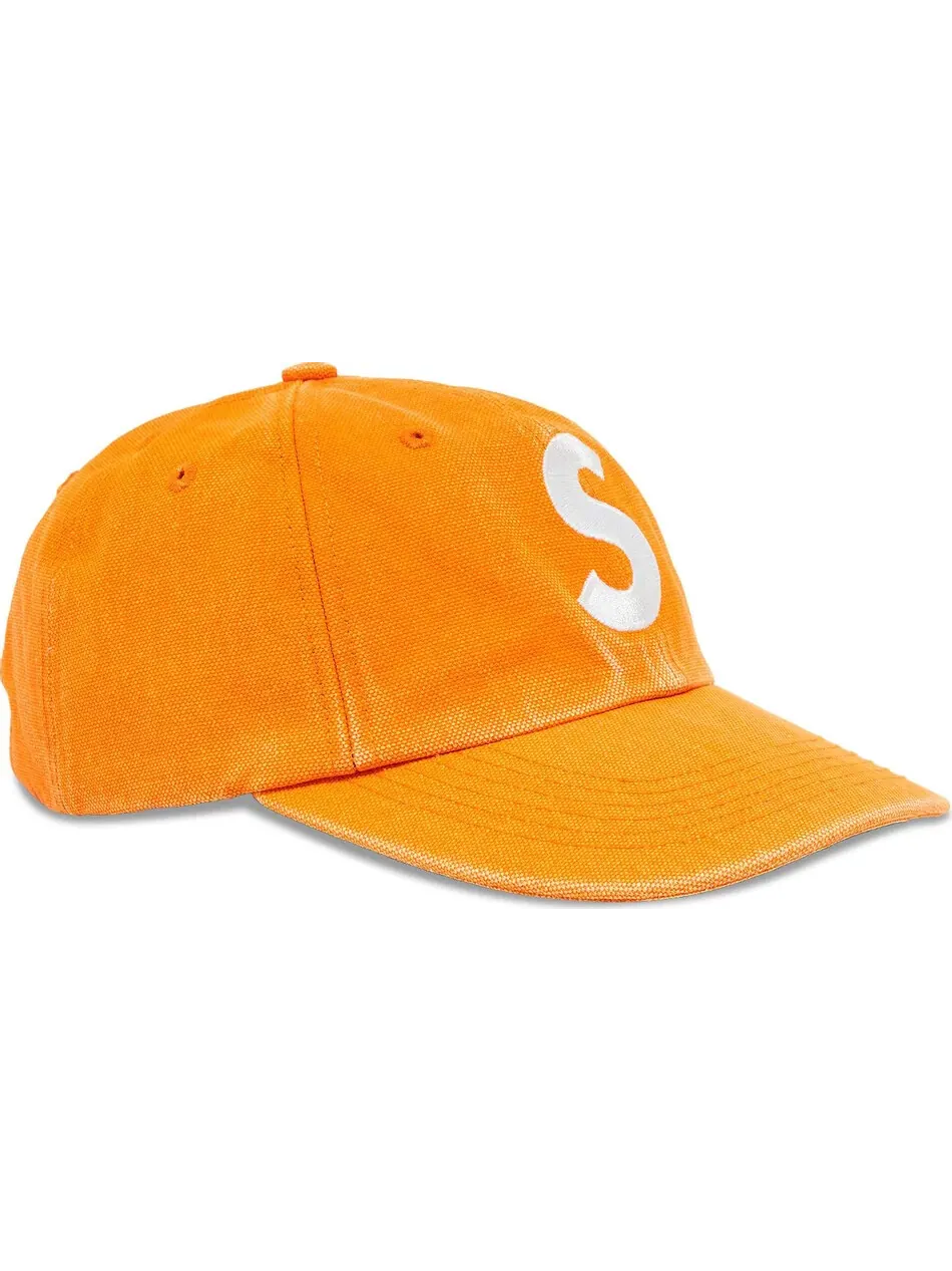 Бейсболка Supreme Pigment Canvas S Logo 6-Panel — изображение 2 из 4, оранжевый
