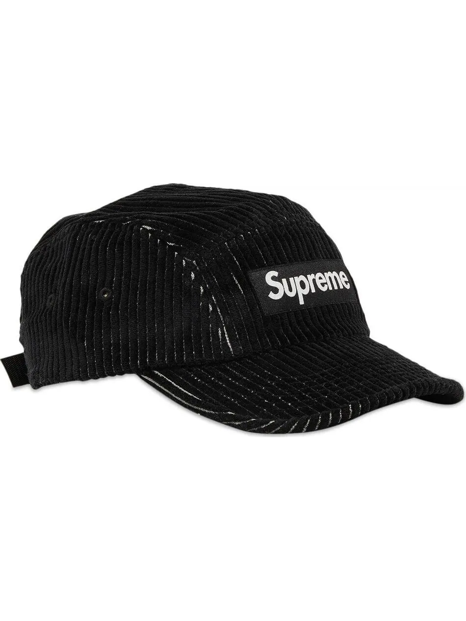 Кепка Supreme 2-Tone Corduroy Camp — изображение 2 из 4, черный