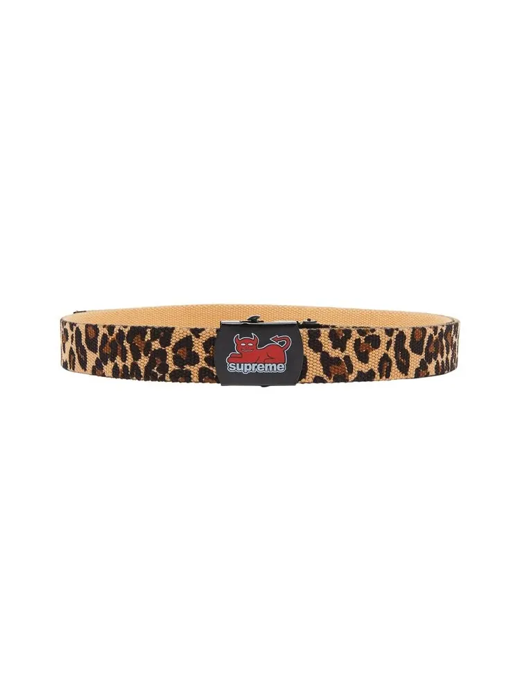 Ремень Supreme x Toy Machine Webbing Belt — изображение 1 из 2, леопардовый