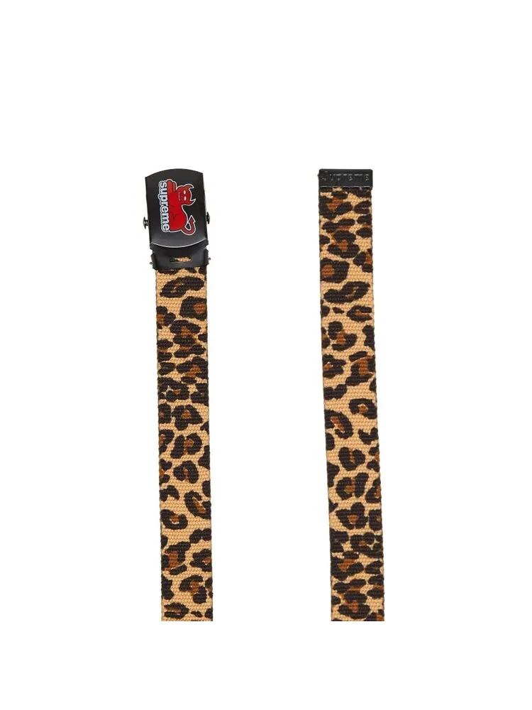 Ремень Supreme x Toy Machine Webbing Belt — изображение 2 из 2, леопардовый