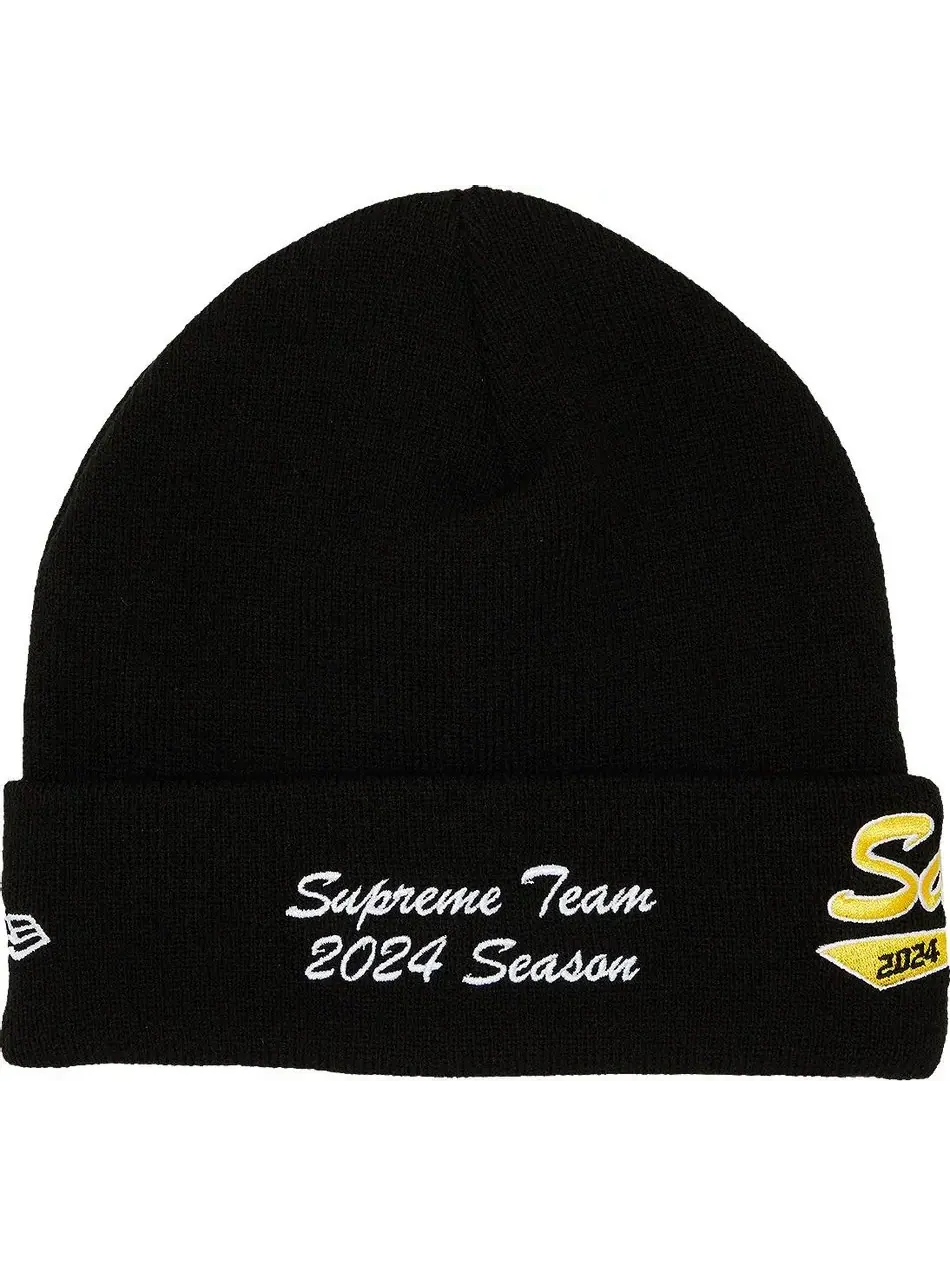 Шапка Supreme x New Era Salvation Beanie Unisex — изображение 2 из 2, черный