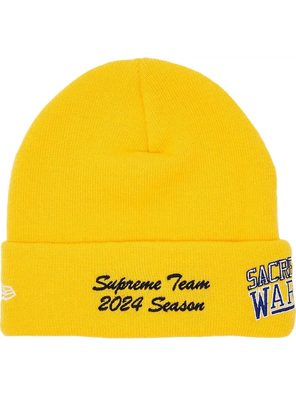 Шапка Supreme x New Era Salvation Beanie Unisex — изображение 2 из 2, золото