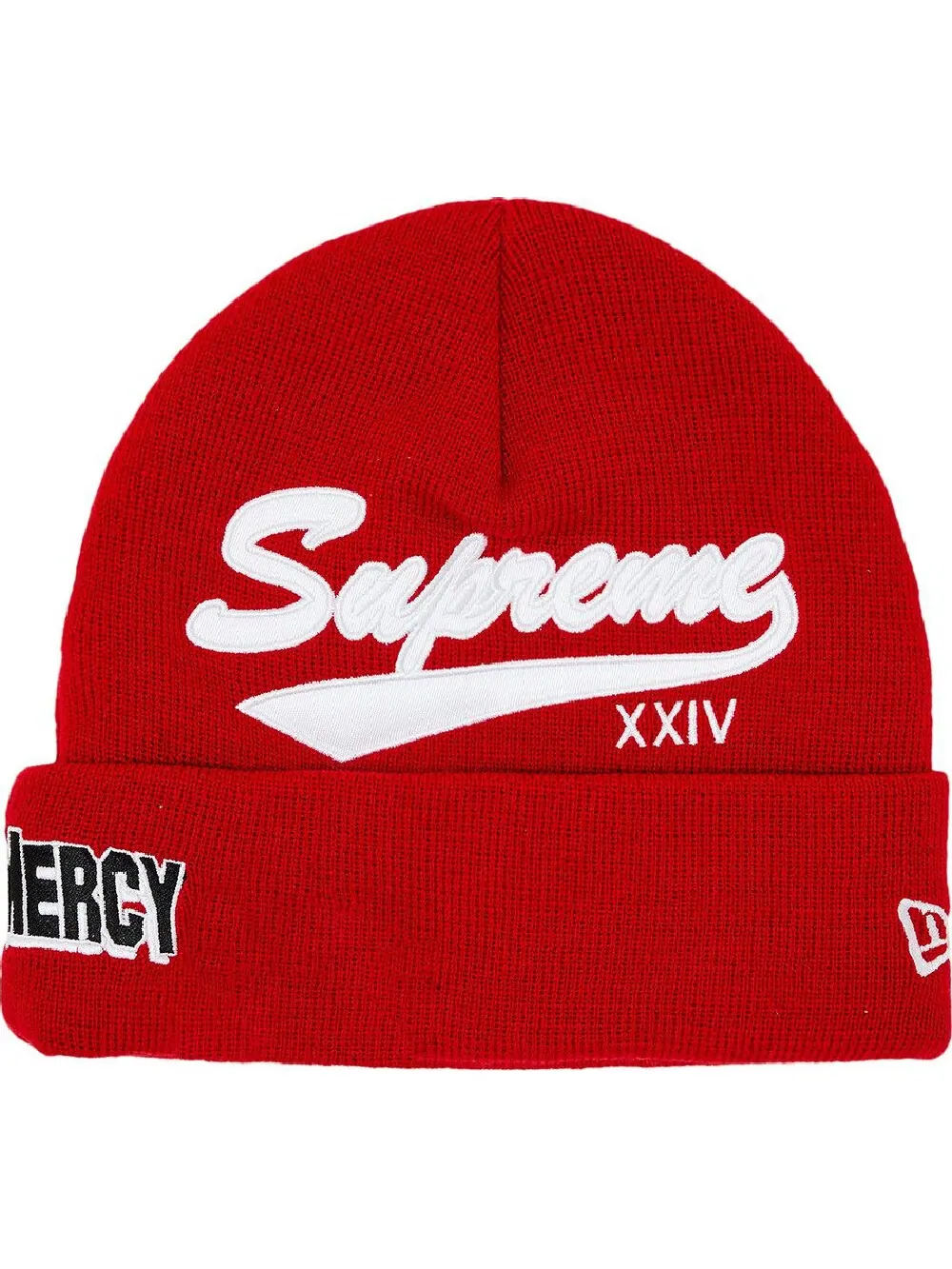 Шапка Supreme x New Era Salvation Beanie Unisex — изображение 1 из 2, красный