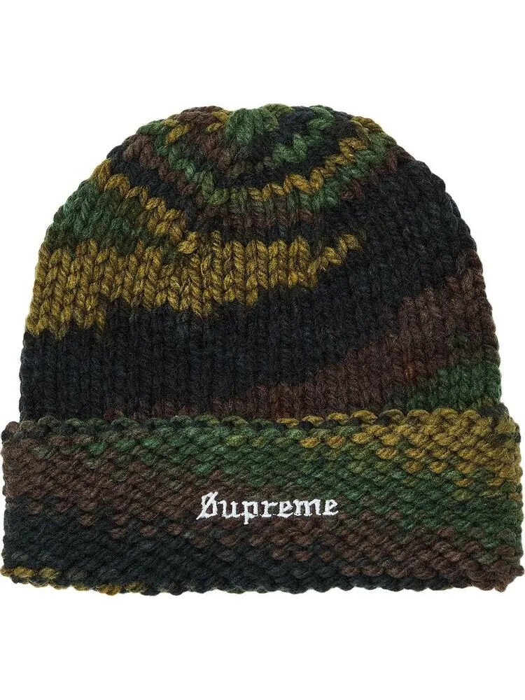 Шапка Supreme Gradient Spacedye 'Olive' — изображение 1 из 3, зеленый