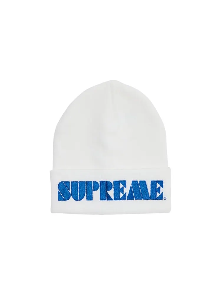 Шапка Supreme Stencil Beanie — изображение 1 из 2, белый