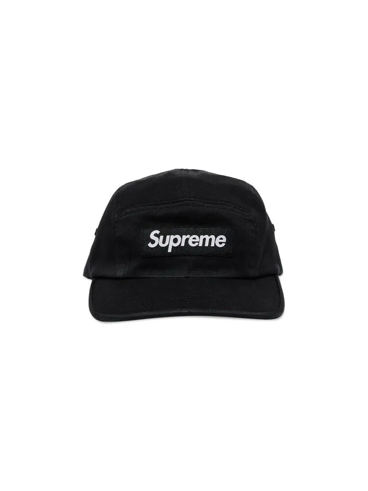 Бейсболка Supreme Washed Chino Twill Camp Cap — изображение 1 из 4, черный