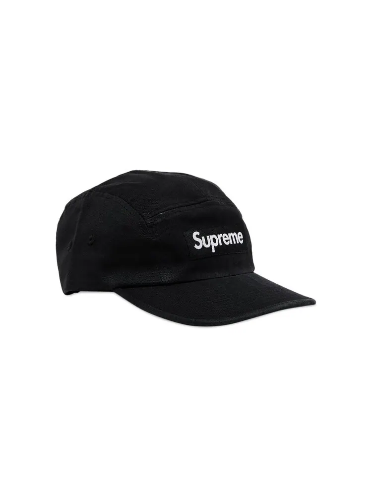 Бейсболка Supreme Washed Chino Twill Camp Cap — изображение 2 из 4, черный