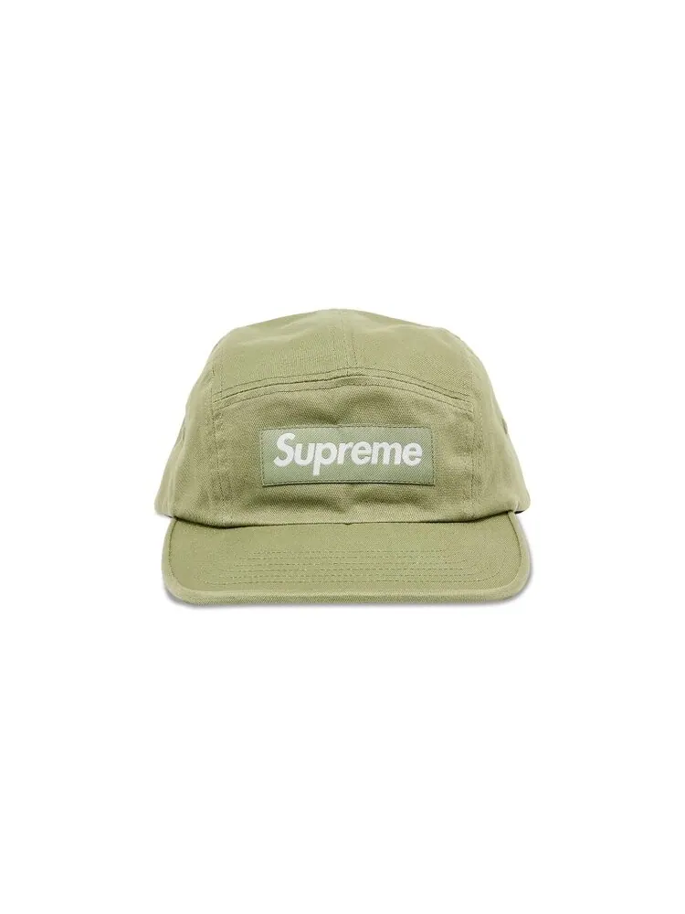 Бейсболка Supreme Washed Chino Twill Camp Cap — изображение 1 из 4, светлый оливковый