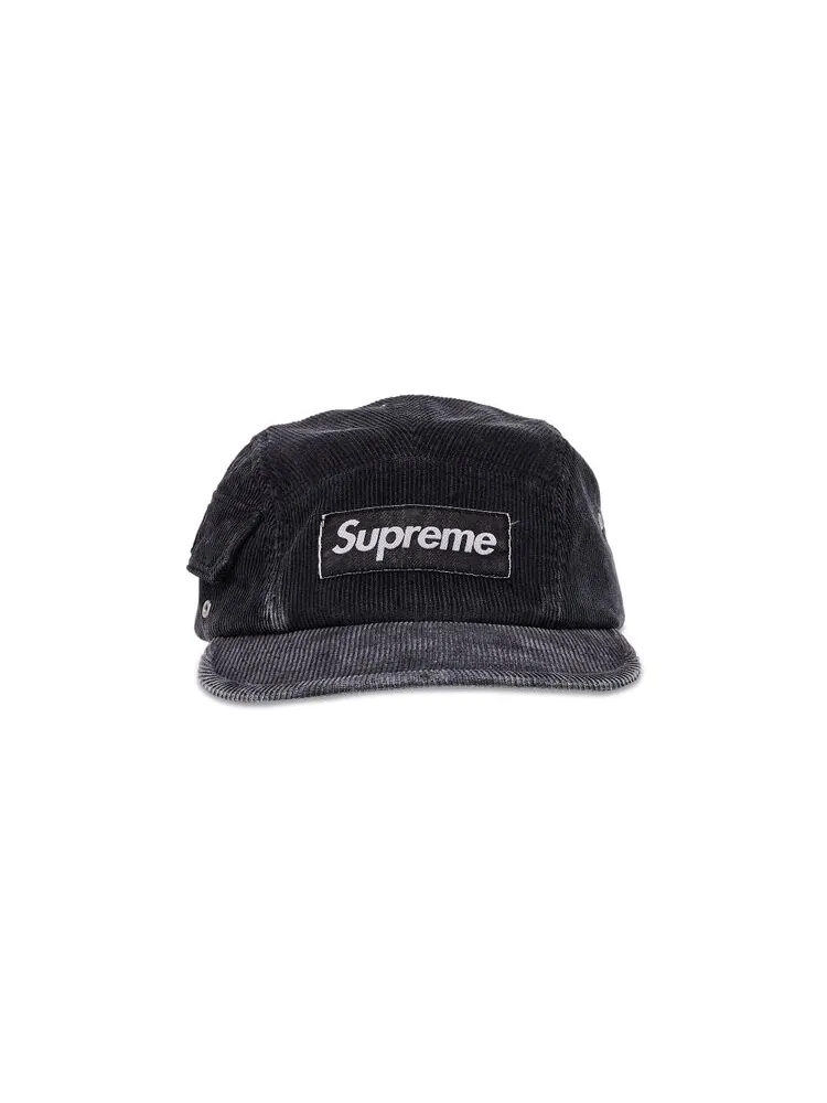 Бейсболка Supreme Corduroy Pocket Camp Cap — изображение 1 из 4, черный