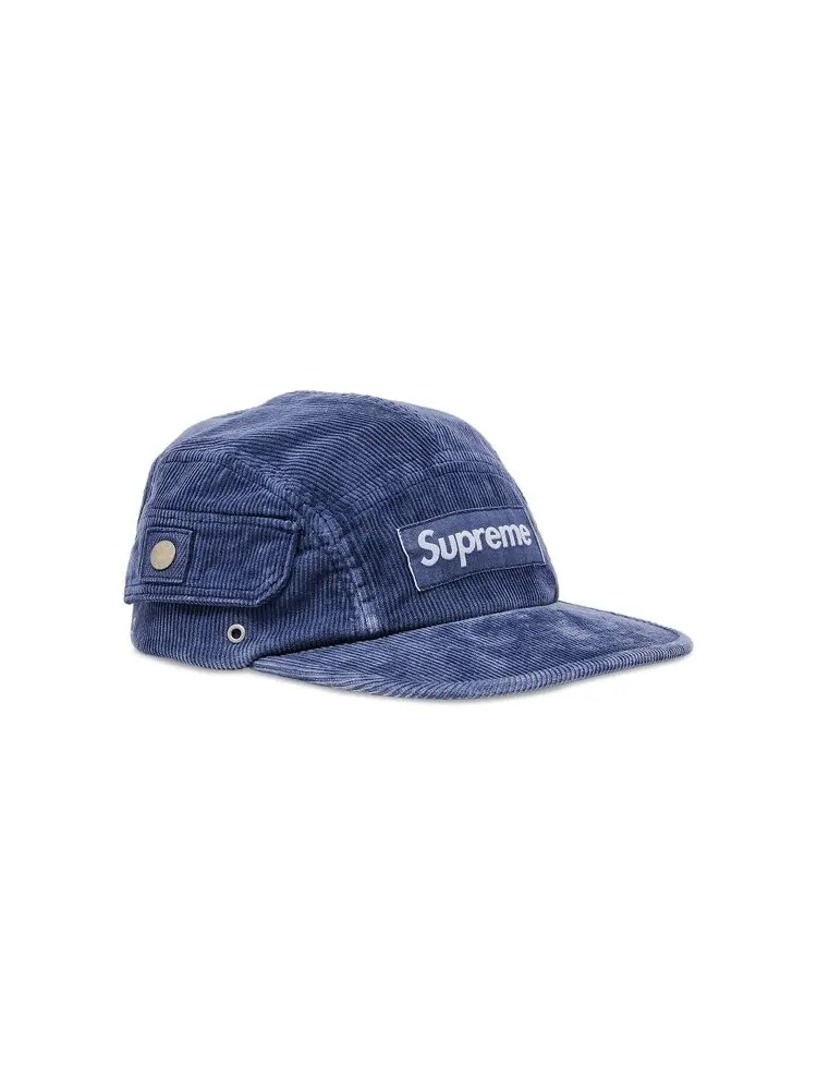 Бейсболка Supreme Corduroy Pocket Camp Cap — изображение 2 из 4, синий