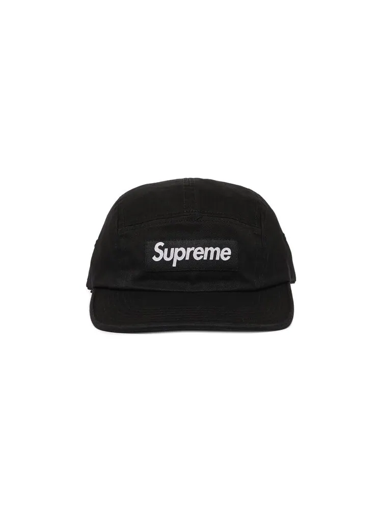 Бейсболка Supreme Washed Chino Twill Camp Cap — изображение 1 из 4, черный