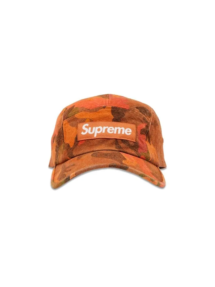 Бейсболка Supreme Washed Canvas Camp Cap — изображение 1 из 4, оранжевый