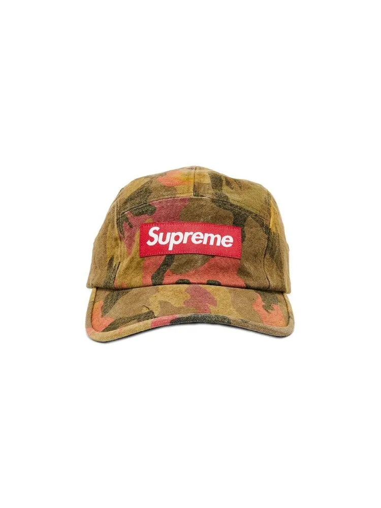 Бейсболка Supreme Washed Canvas Camp Cap — изображение 1 из 4, бежевый
