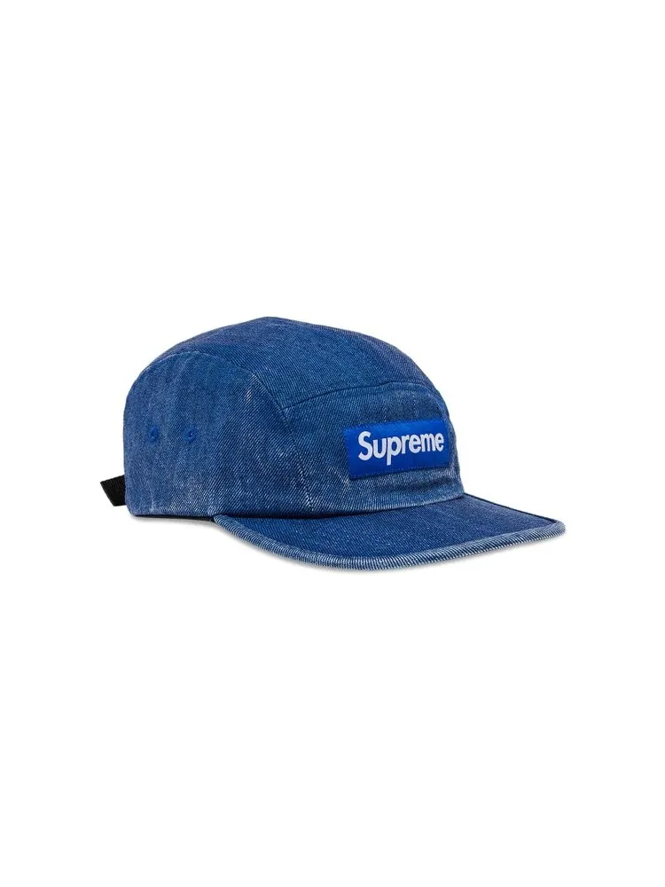 Бейсболка Supreme Coated Denim Camp Cap — изображение 2 из 4, королевский