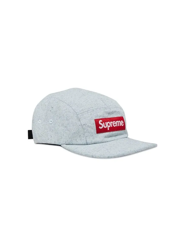 Бейсболка Supreme Coated Denim Camp Cap — изображение 2 из 4, белый