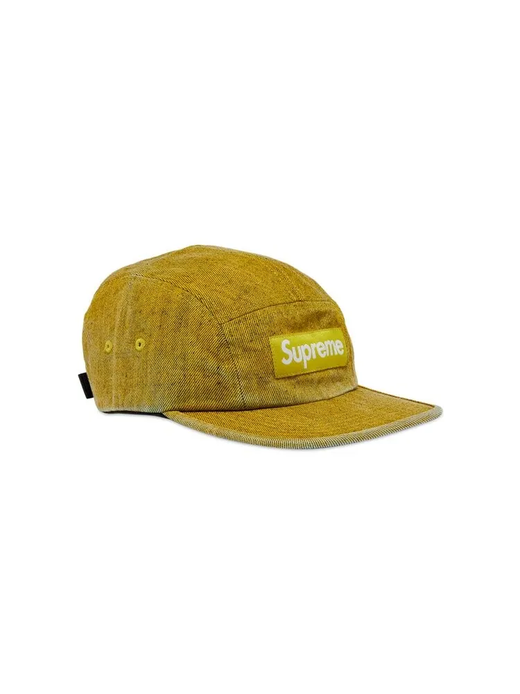 Бейсболка Supreme Coated Denim Camp Cap — изображение 2 из 4, желтый