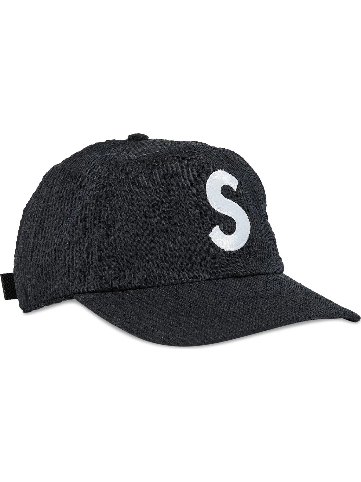 Бейсболка Supreme Seersucker S Logo 6-Panel — изображение 1 из 4, черный