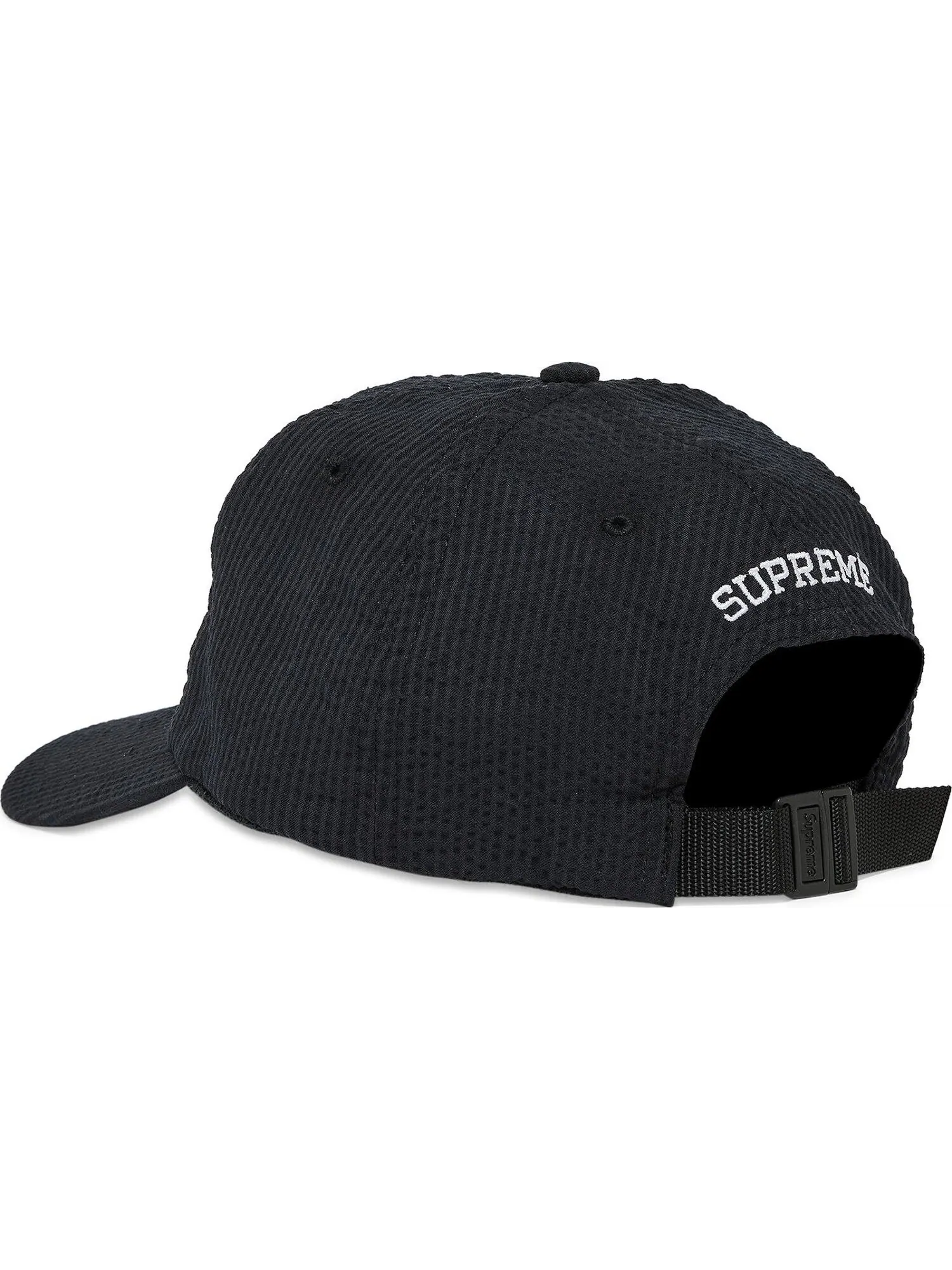 Бейсболка Supreme Seersucker S Logo 6-Panel — изображение 3 из 4, черный