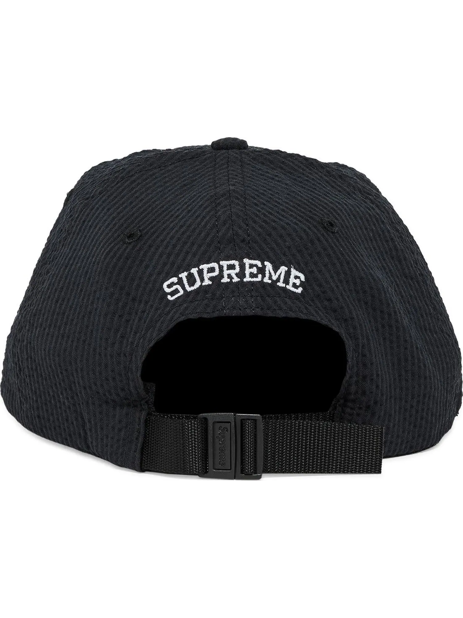 Бейсболка Supreme Seersucker S Logo 6-Panel — изображение 4 из 4, черный
