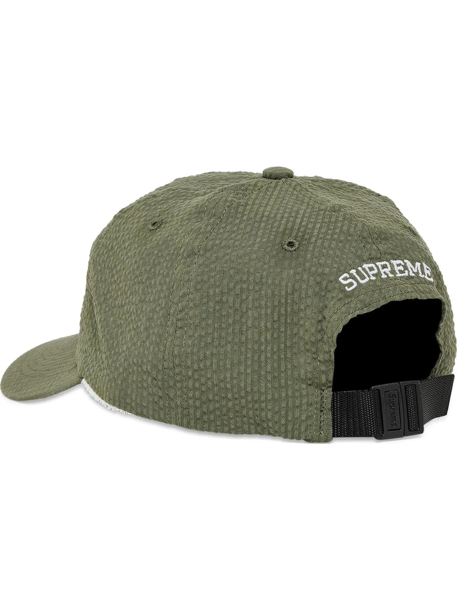 Бейсболка Supreme Seersucker S Logo 6-Panel — изображение 3 из 4, зеленый