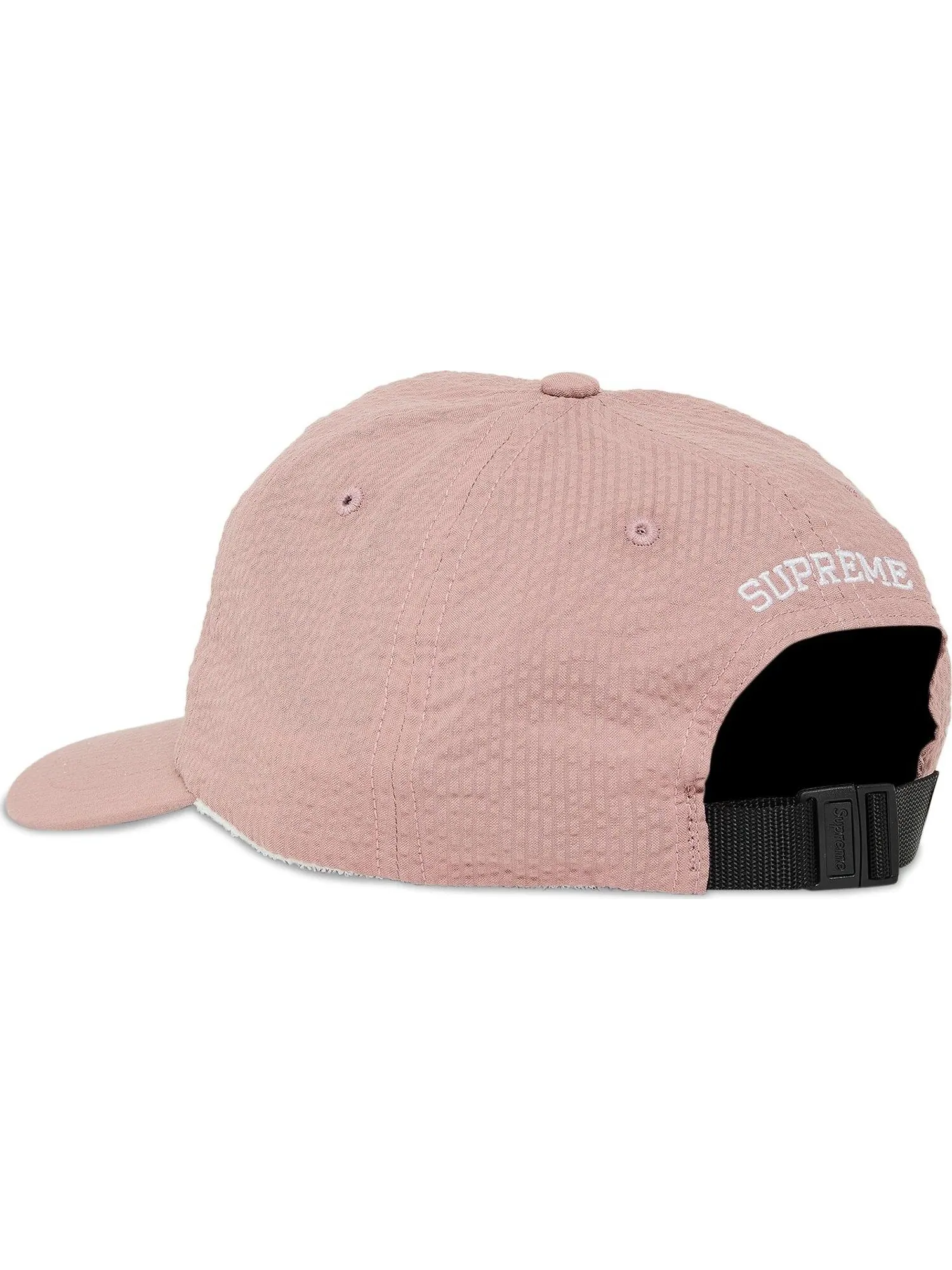 Бейсболка Supreme Seersucker S Logo 6-Panel — изображение 3 из 4, розовый
