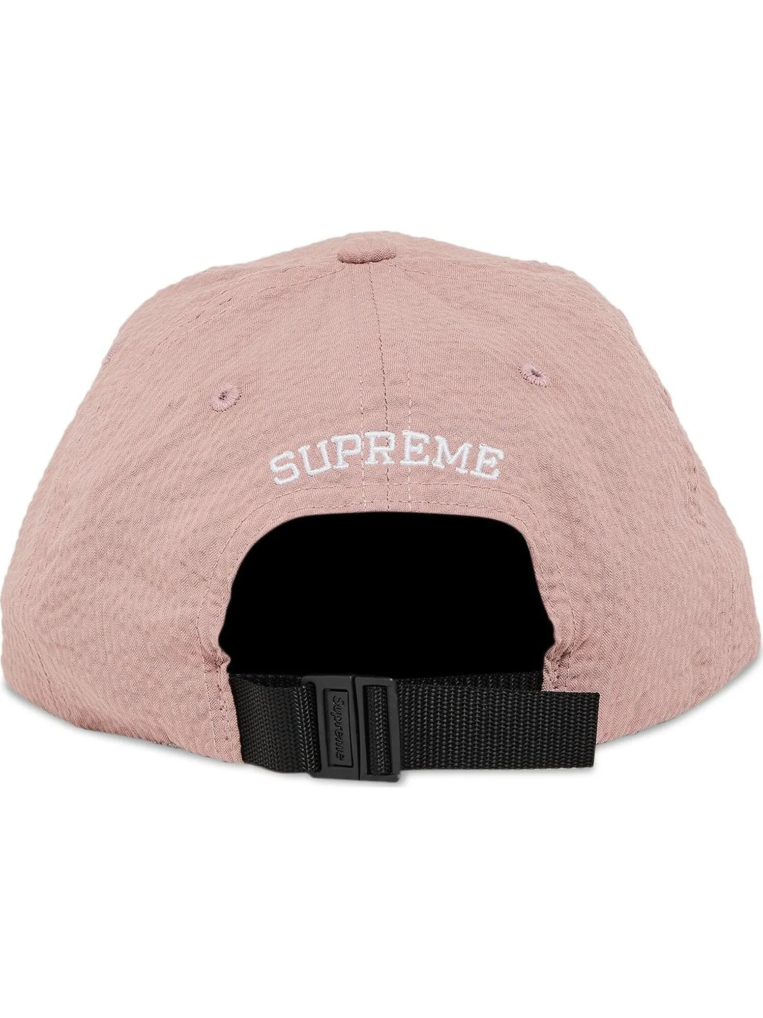 Бейсболка Supreme Seersucker S Logo 6-Panel — изображение 4 из 4, розовый