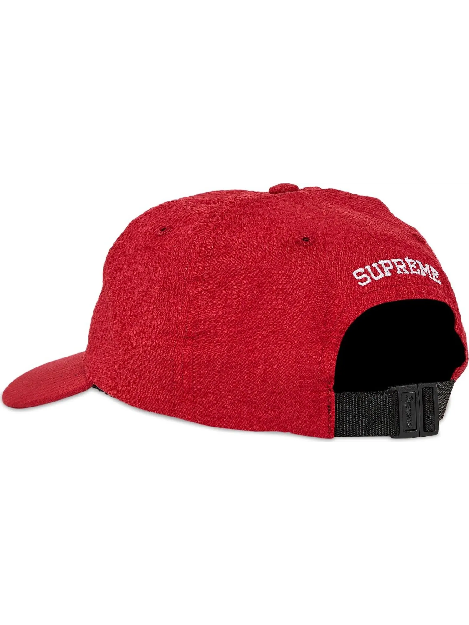 Бейсболка Supreme Seersucker S Logo 6-Panel — изображение 3 из 4, красный