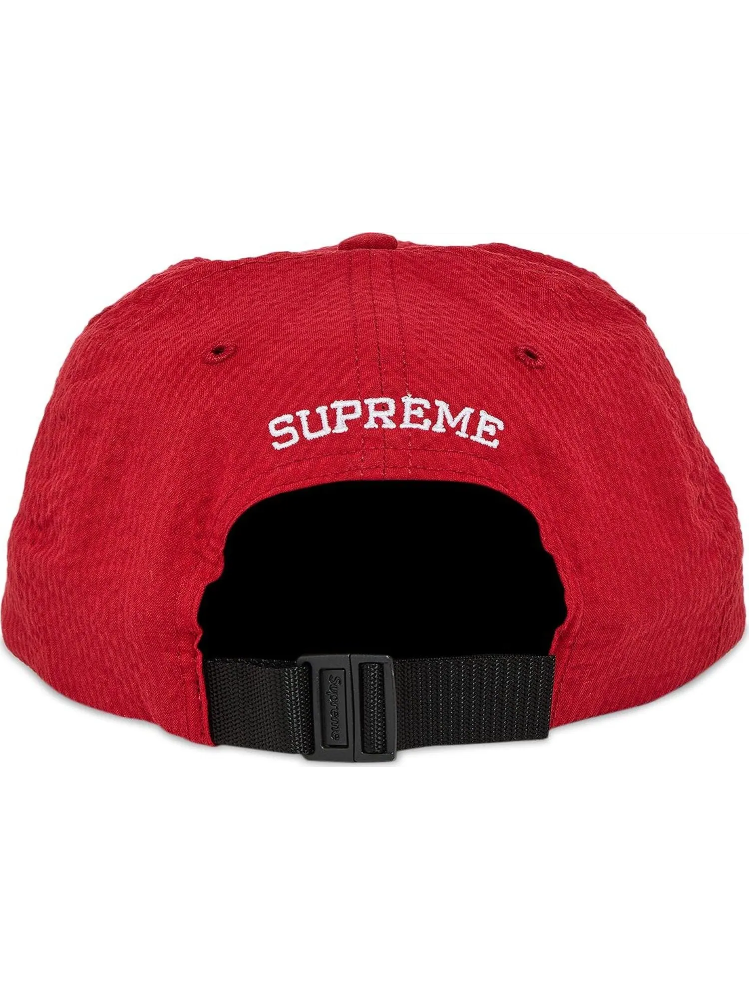 Бейсболка Supreme Seersucker S Logo 6-Panel — изображение 4 из 4, красный