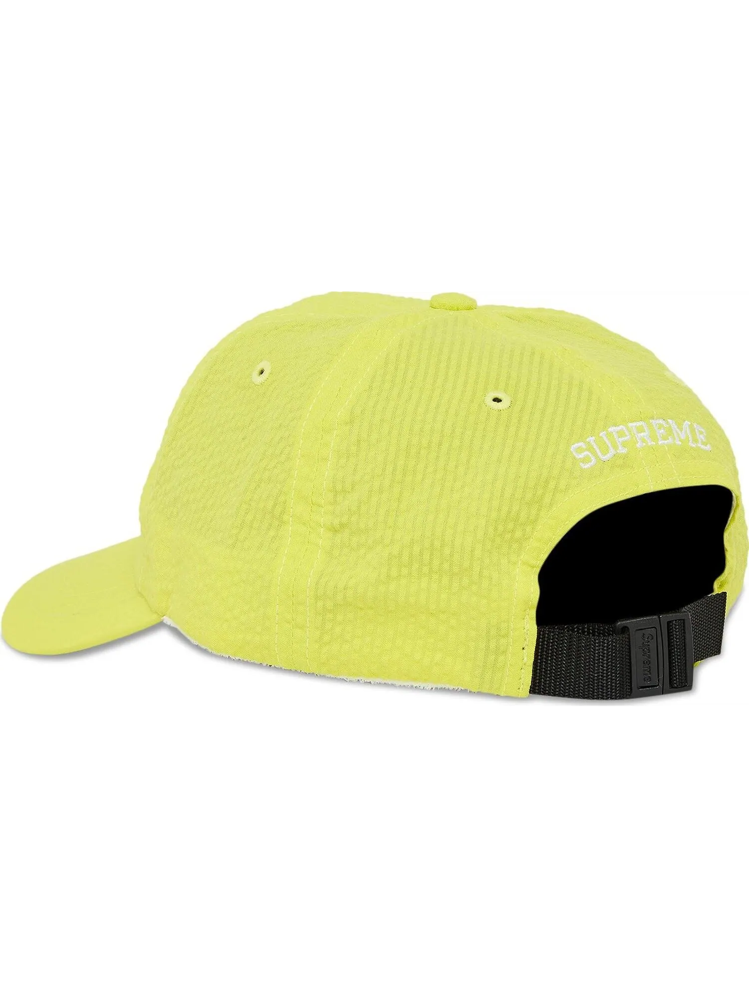 Бейсболка Supreme Seersucker S Logo 6-Panel — изображение 3 из 4, желтый