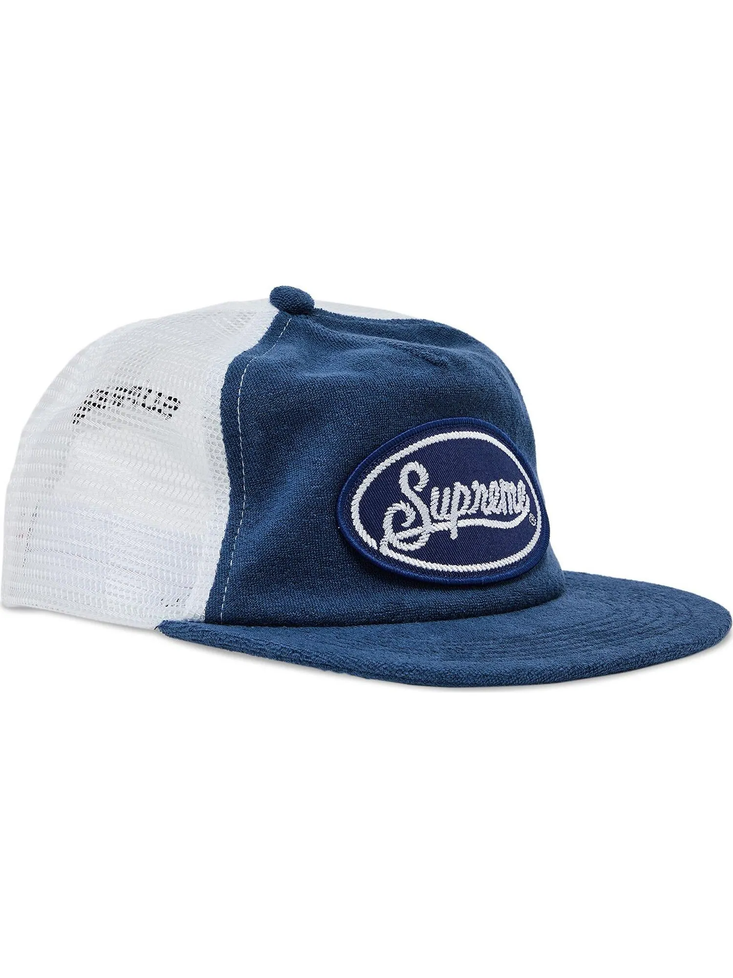 Бейсболка Supreme Terry Mesh Back 5-Panel — изображение 1 из 4, синий/белый