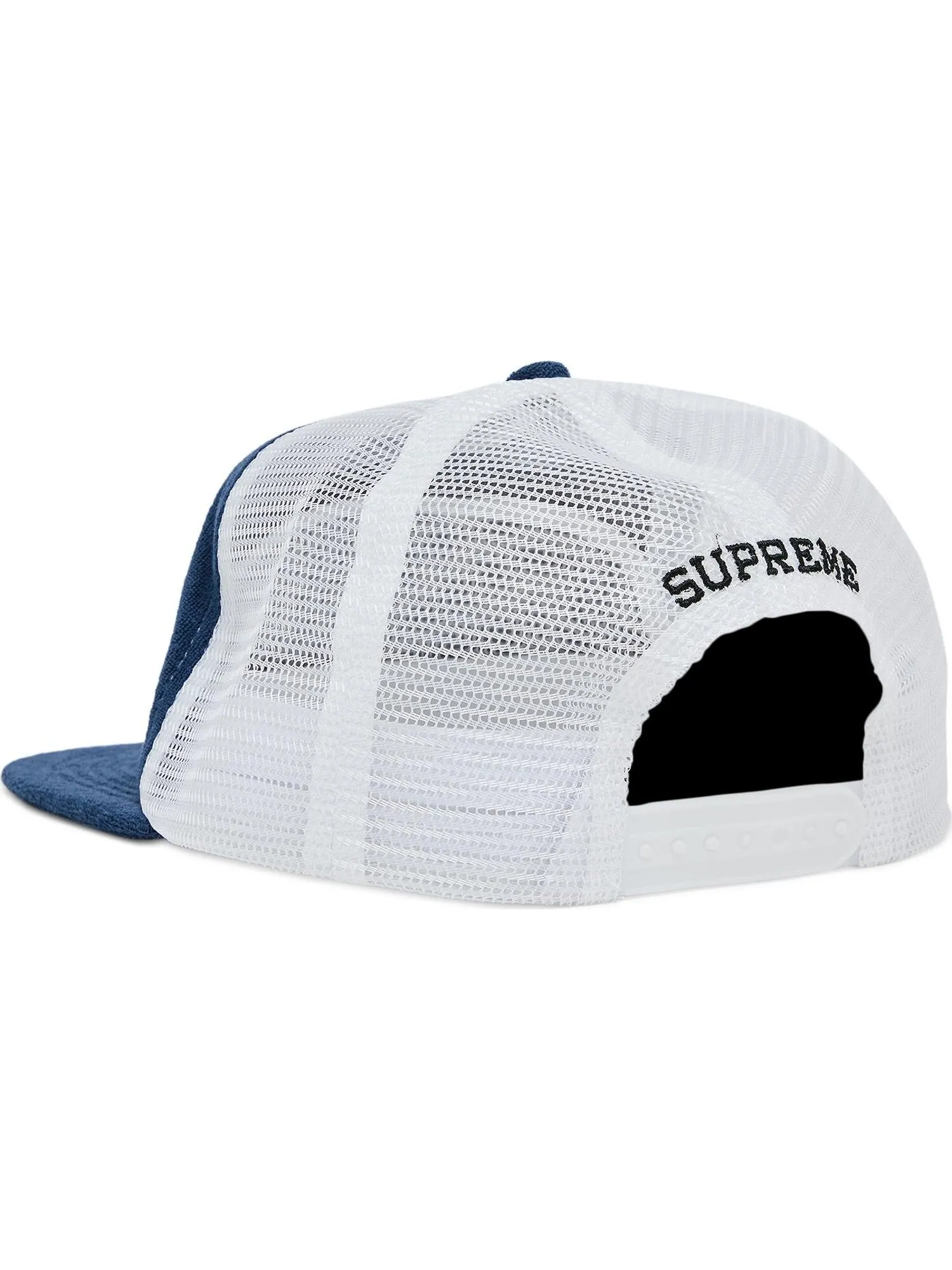 Бейсболка Supreme Terry Mesh Back 5-Panel — изображение 3 из 4, синий/белый